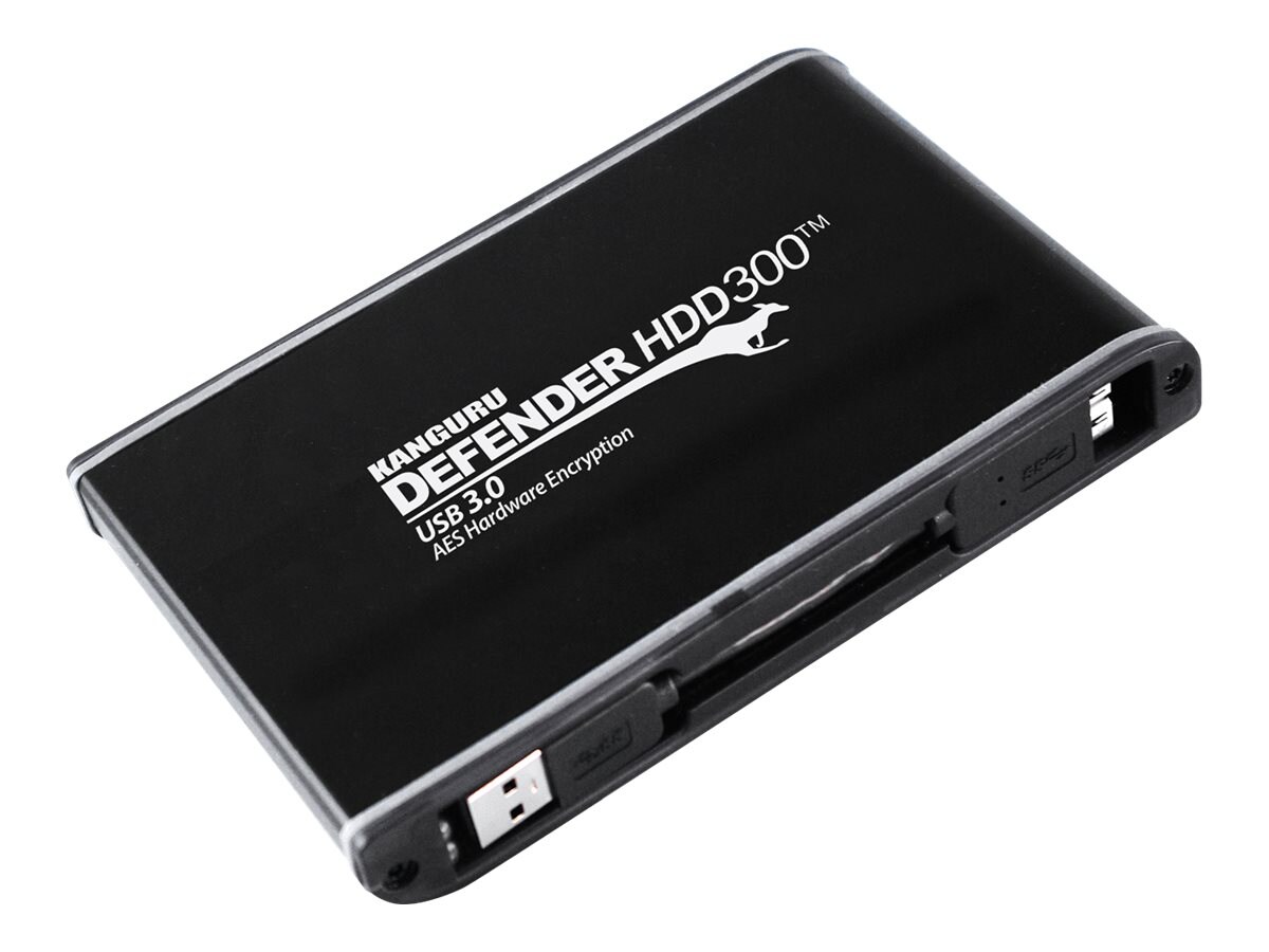 Kanguru Defender HDD300 FIPS Hardware Encrypted - hard drive - 1 TB - USB 3