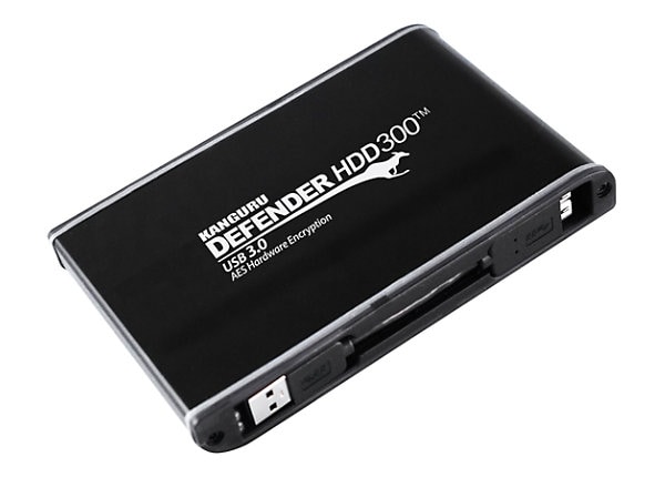 Kanguru Defender HDD300 FIPS Hardware Encrypted - hard drive - 500 GB - USB 3.0
