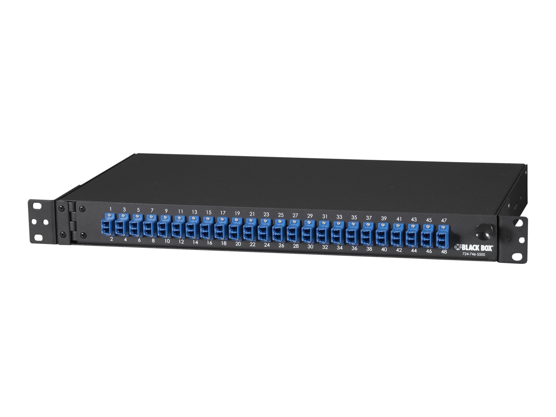 Black Box Rackmount Fiber Panel Loaded - patch panel - 1U - 19"/23"