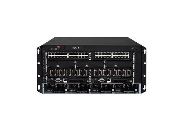 BROCADE MLXE-4 DC SYS W/1MR2X MGMT