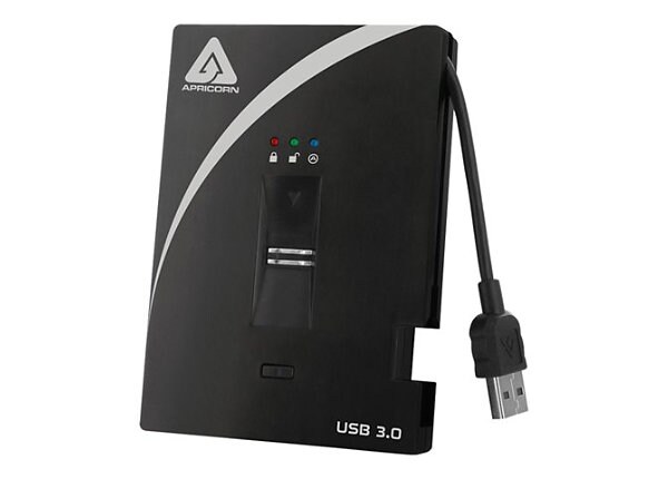 Apricorn Aegis Bio A25-3BIO256-2000 - hard drive - 2 TB - USB 3.0