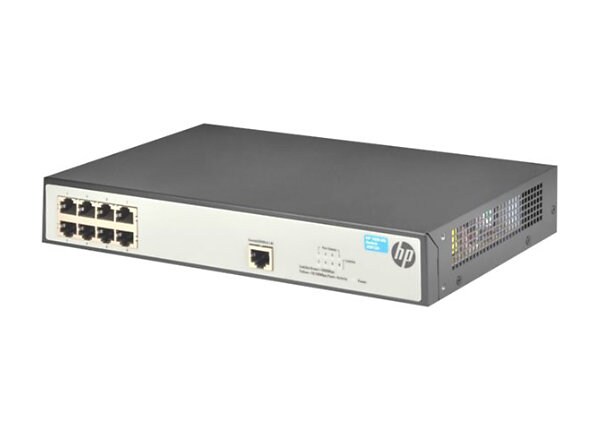 HPE 1620-8G - switch - 8 ports - managed - rack-mountable