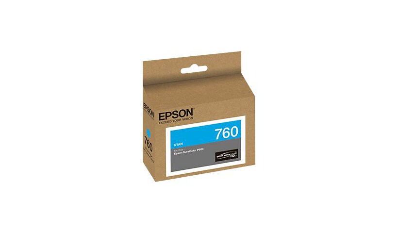 Epson 760 - cyan - original - ink cartridge