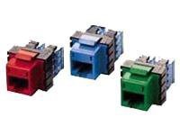 Hubbell network connector - blue