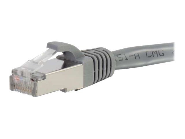 C2G Cat6a Snagless Shielded (STP) Network Patch Cable - patch cable - 30.5 cm - gray