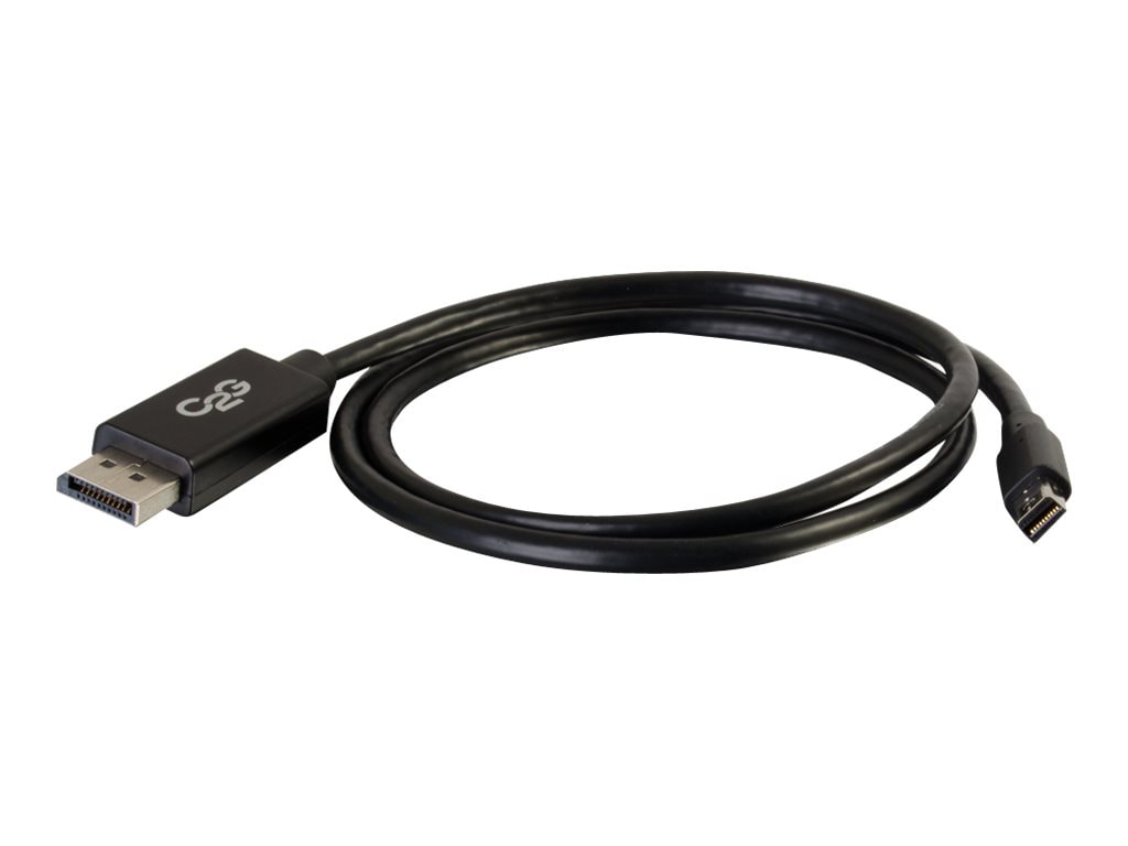 Thumbnail 2 of 4 for C2G 6ft 4K Mini DisplayPort to DisplayPort Cable - 4K 30Hz - Black - M/M