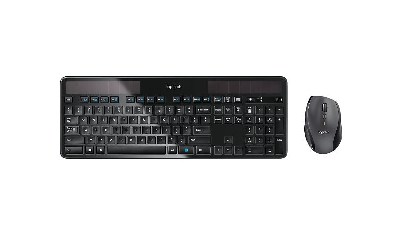 Logitech Wireless Solar Combo MK750 - keyboard and mouse set