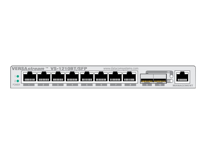 Datacom VERSAstream VS-1210BT/SFP-S Network Packet Broker - switch - 10 ports - managed - rack-mountable