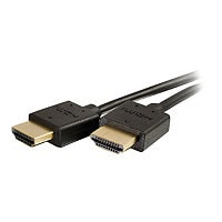 C2G Plus Series 3ft High Speed HDMI Cable with Low Profile Connectors - 4K Slim Flexible HDMI 2.0 Cable - 4K 60Hz
