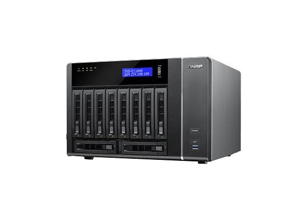 QNAP TVS-EC1080 Turbo NAS - NAS server - 0 GB