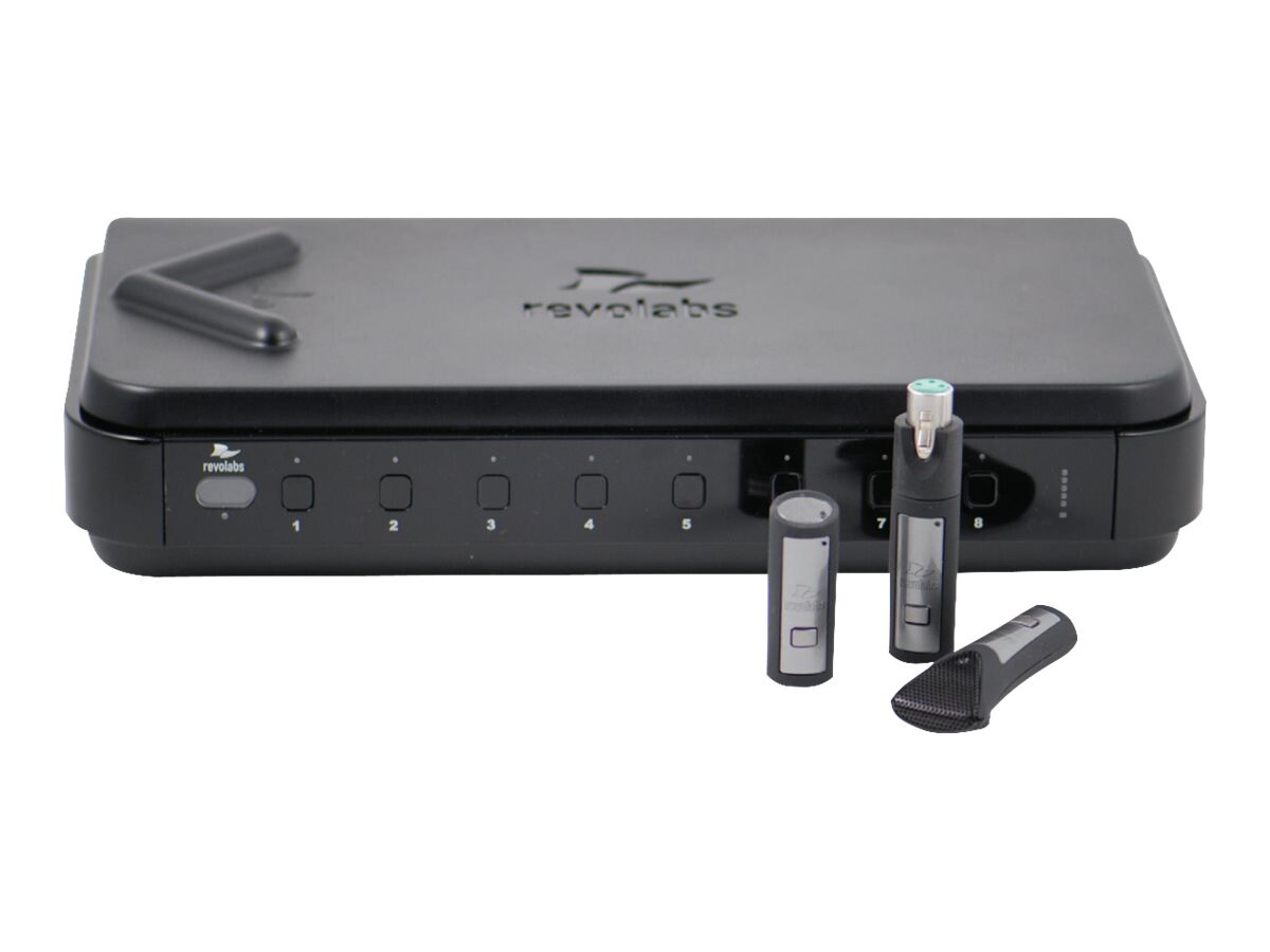 Revolabs Fusion 4-channel Telephony Hybrid and Wireless Microphone System - wireless microphone system - with 3 years