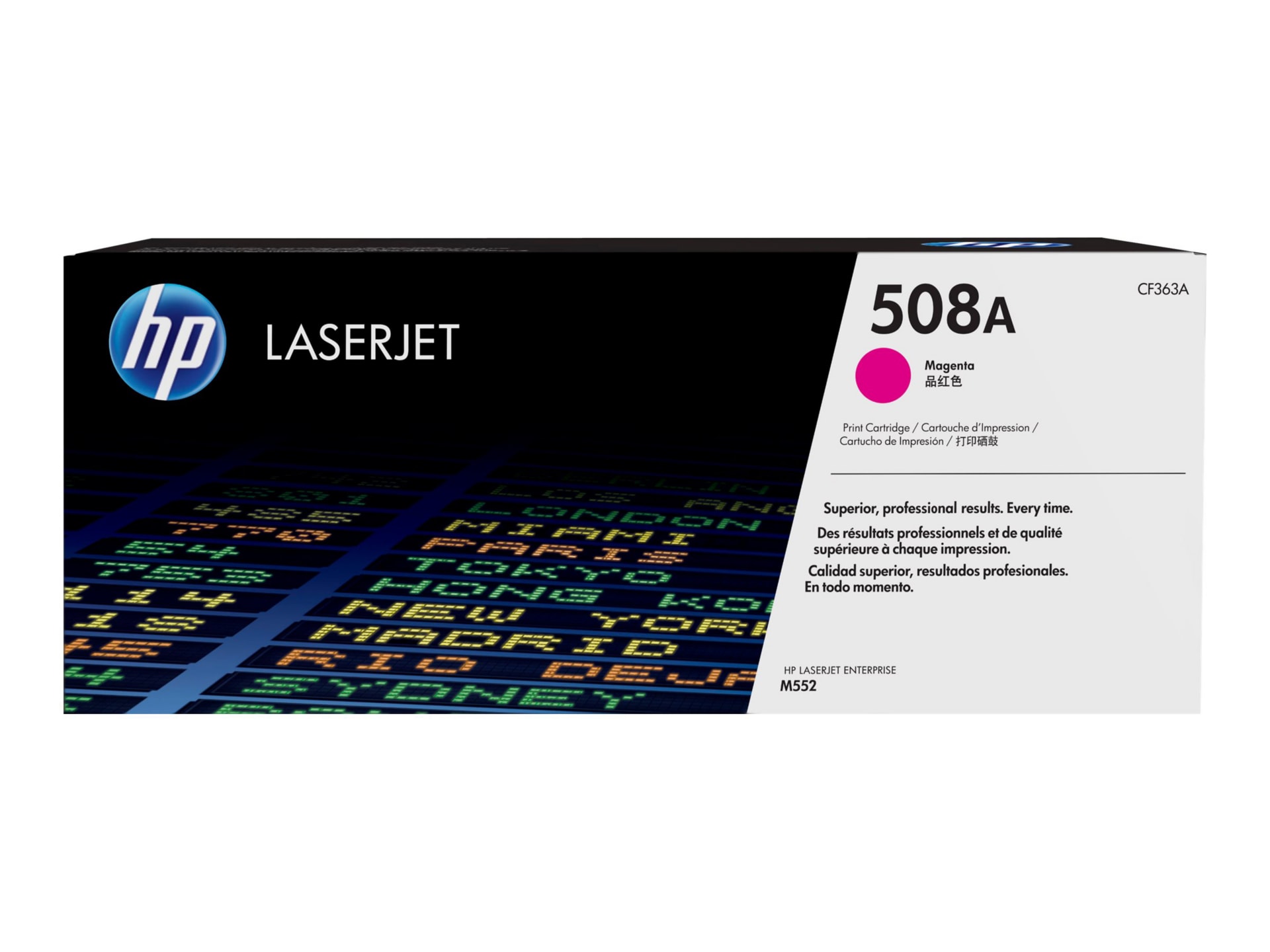 HP 508A (CF363A) Original Laser Toner Cartridge - Single Pack - Magenta - 1 Each