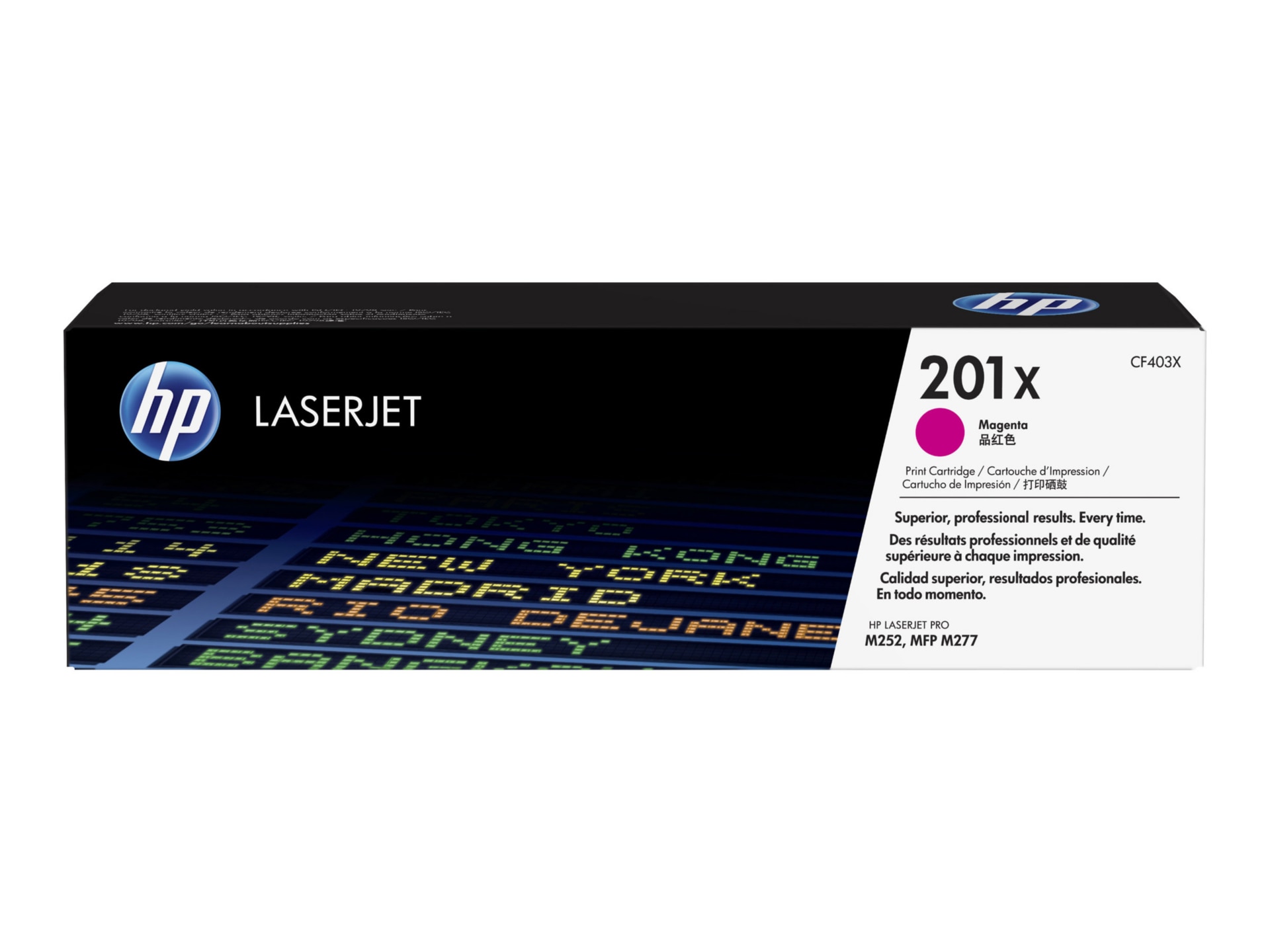 HP 201X (CF403X) Original High Yield Laser Toner Cartridge - Single Pack - Magenta - 1 Each