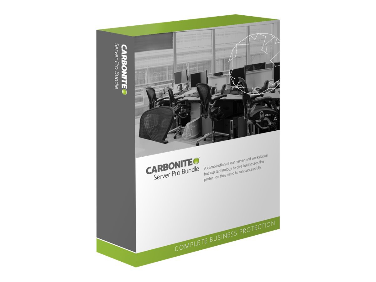 Carbonite Server Pro Bundle for Business - subscription license (1 year) - unlimited servers, unlimited endpoints, 500