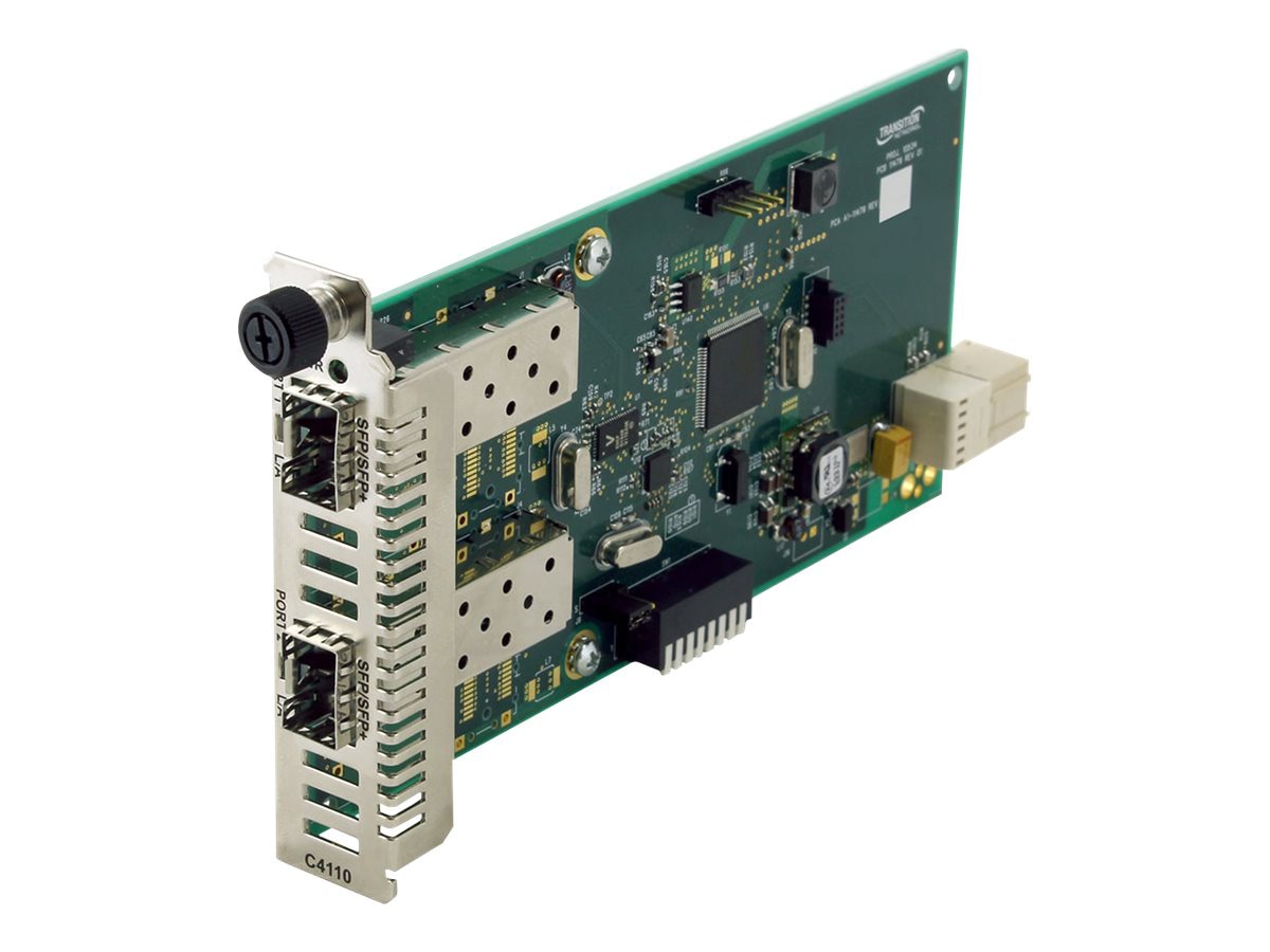 Lantronix C4110-4848 - fiber media converter - 1GbE, 10GbE, 8 Gigabit Ether