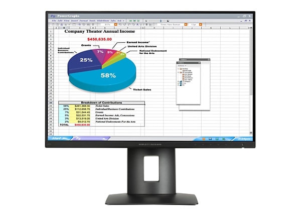 HP Z24n - LED monitor - 24"