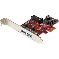 StarTech.com 4 Port PCI Express USB 3.0 Card - 2 Ext and 2 Int - SATA Power