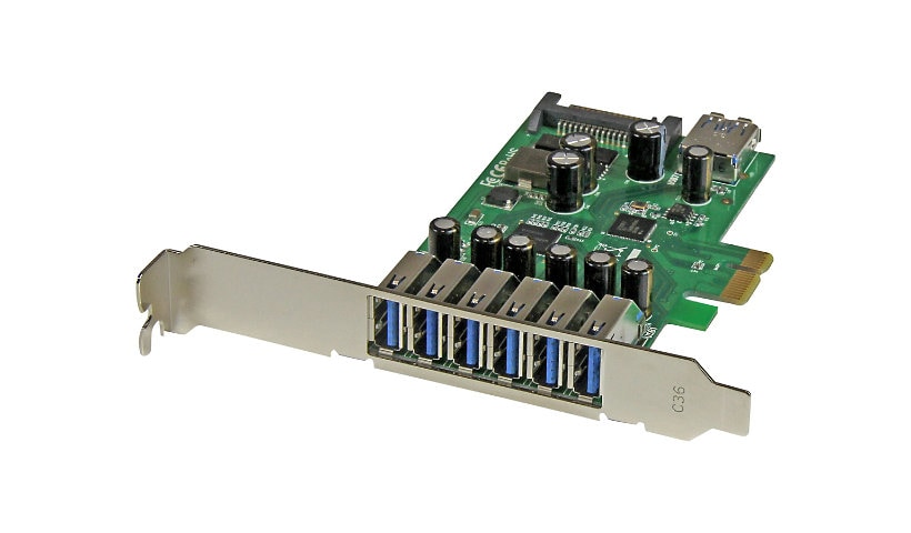 StarTech.com 7 Port PCI Express USB 3.0 Card - Standard and Low-Profile