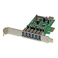 StarTech.com 7 Port PCI Express USB 3.0 Card - Standard and Low-Profile