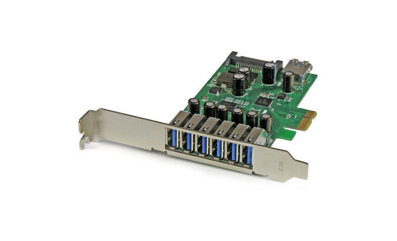 StarTech.com 7 Port PCI Express USB 3.0 Card - 5Gbps