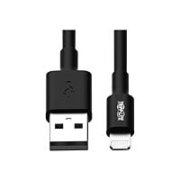 Eaton Tripp Lite Series USB-A to Lightning Sync/Charge Cable, MFi Certified - Black, M/M, 10 in. (0.25 m) - Lightning