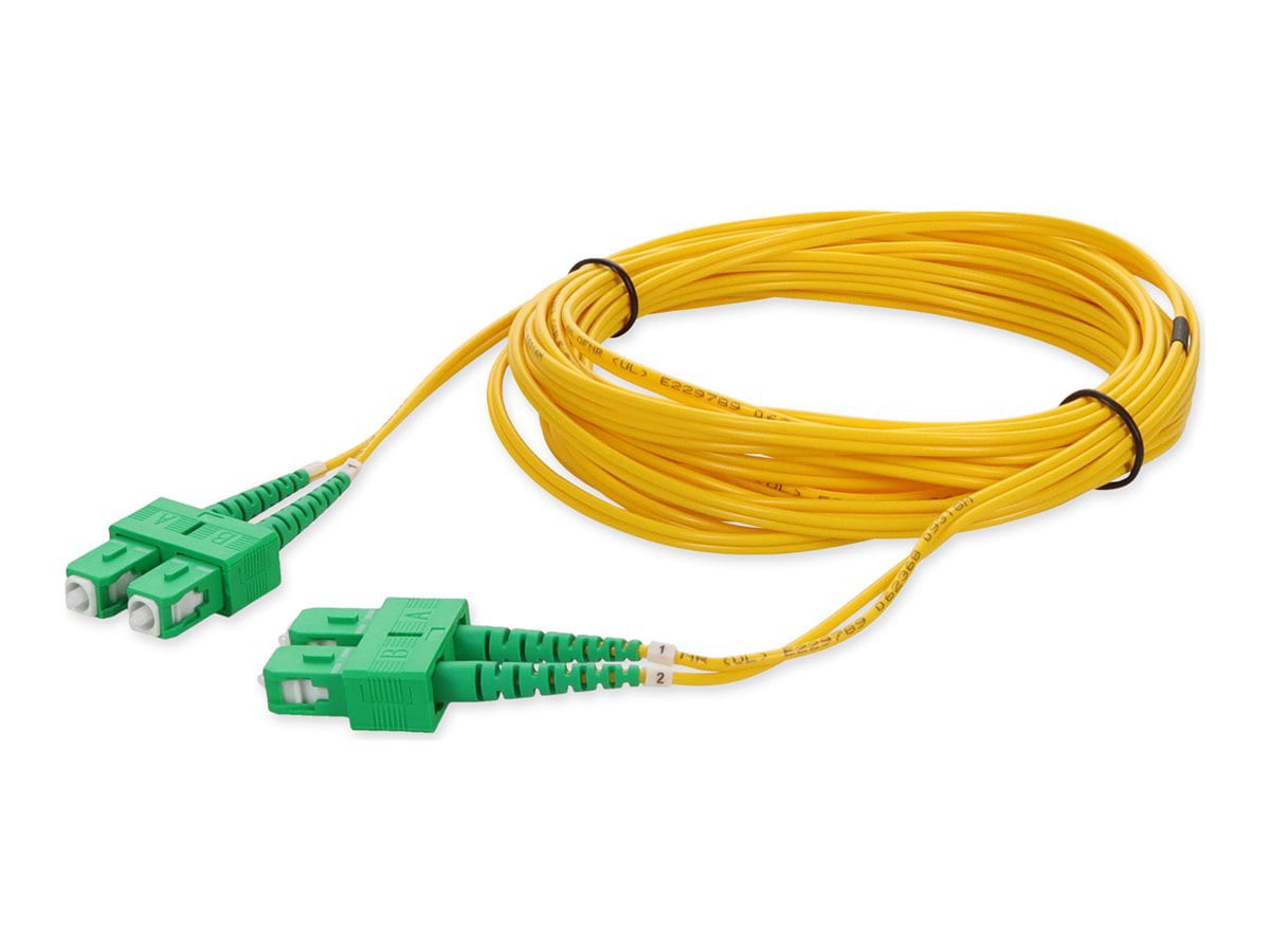 Proline 1m ASC (M) to ASC (M) Yellow OS2 Duplex Fiber OFNR Patch Cable