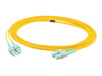 Proline 10m ASC to ASC Yellow OS2 Duplex OFNR (Riser-Rated) SMF Fiber Patch