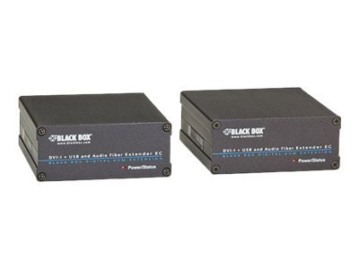 Black Box ServSwitch Fiber DVI-D + USB Extenders, DVI, VGA, and Audio - video/audio/USB extender
