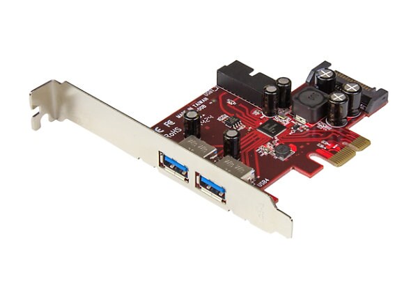 StarTech.com 4 Port PCI Express USB 3.0 Card - 2 Ext & 2 Int - SATA Power