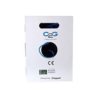 C2G 1000ft Cat6 Bulk Ethernet Cable - In-Wall CM-Rated - Stranded - Blue - bulk cable - 1000 ft - blue