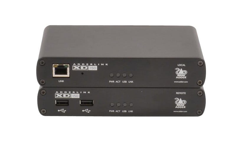 AdderLink XD150 (Transmitter and Receiver) - KVM / audio / serial / USB extender