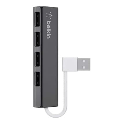 Belkin Ultra-Slim Travel - hub - 4 ports