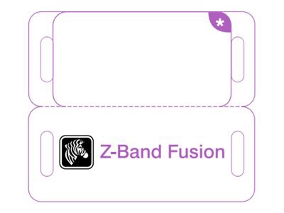 Zebra Z-Band Fusion - wristbands - 1000 pcs. -