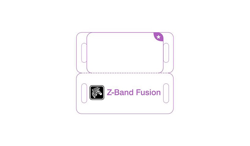 Zebra Z-Band Fusion - wristbands - 1000 pcs. - 1.63 in x 0.75 in