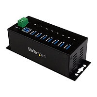 StarTech.com 7 Port USB 3.0 Hub (USB-A) - Metal Industrial Hub - ESD/Surge