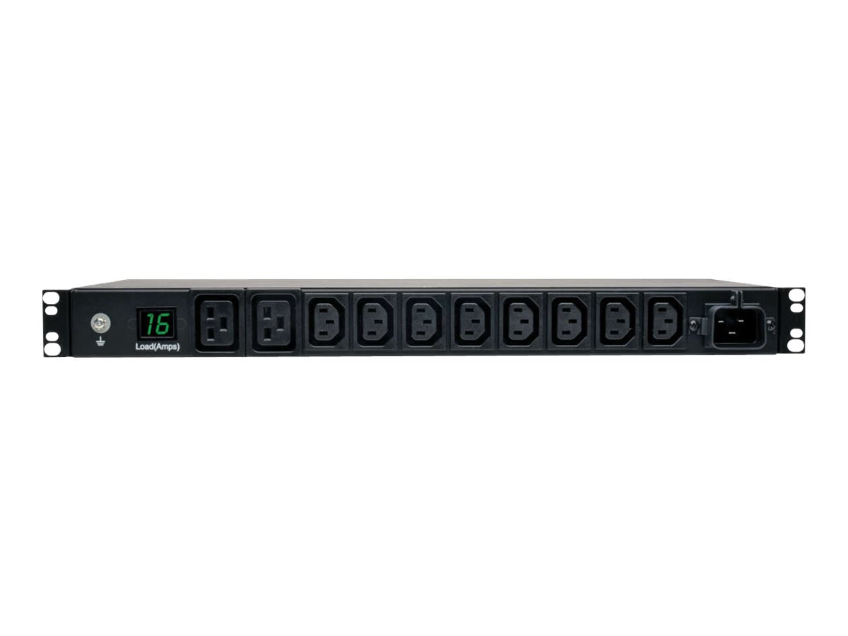 Eaton Tripp Lite Series PDU Metered 200V-240V 16A IEC-309 8 C13; 2 C19 Horizontal 1URM - horizontal rackmount - power