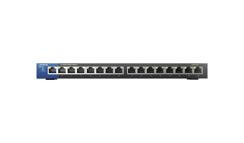 Linksys Business LGS116 - switch - 16 ports - unmanaged