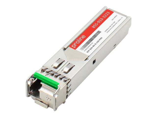 Proline Alcatel SFP-GIG-BX-D-120 Compatible SFP TAA Compliant Transceiver -
