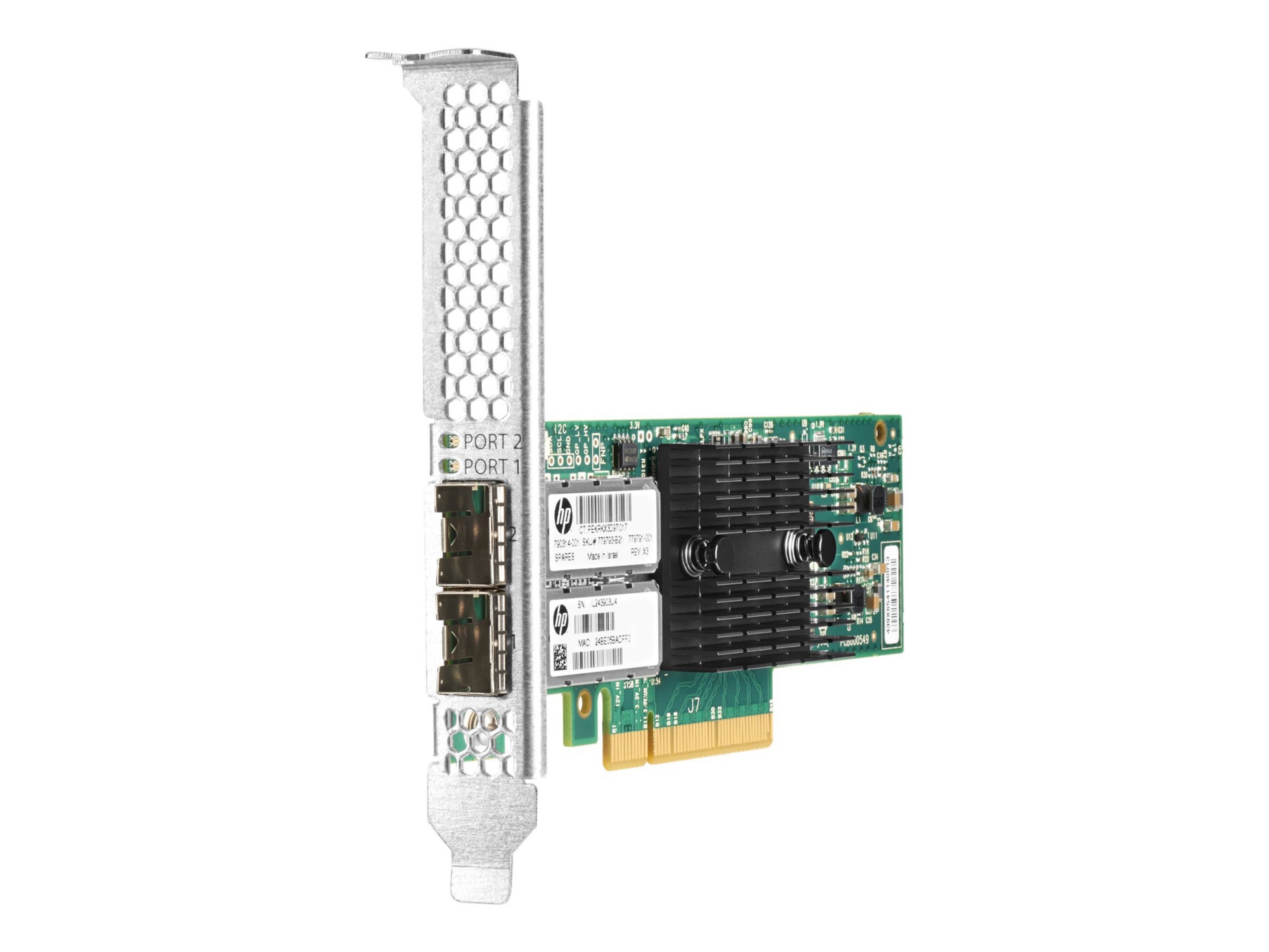 HPE 546SFP+ - network adapter - PCIe 3.0 x8 - 10 Gigabit SFP+ x 2