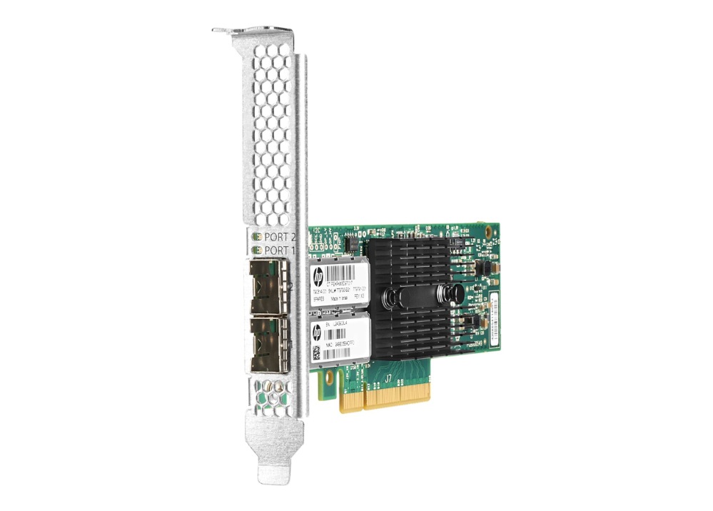 Hpe 546sfp Network Adapter Pcie 3 0 X8 10 Gigabit Sfp X 2 B21 Network Adapters Cdw Com
