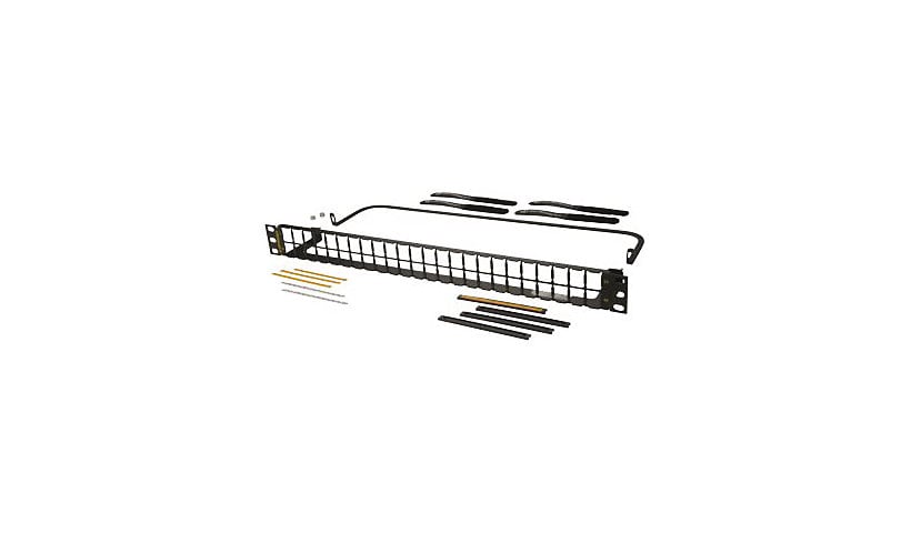 Ortronics HDJ Series Unloaded Flat Panel - patch panel with cable managemen