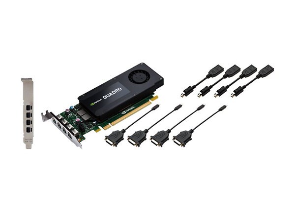 NVIDIA Quadro K1200 for DVI - graphics card - Quadro K1200 - 4 GB