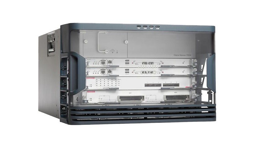 Cisco ONE Nexus 7004 - Bundle - switch - rack-mountable - with 2 x Cisco Nexus 7000 Series Supervisor 2 Enhanced Module