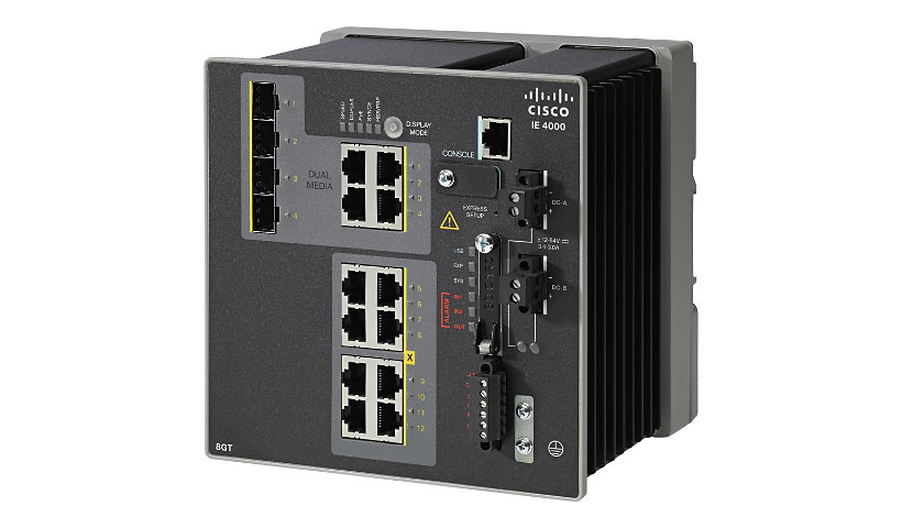 Cisco Industrial Ethernet 4000 Series - switch - 12 ports - managed - TAA C