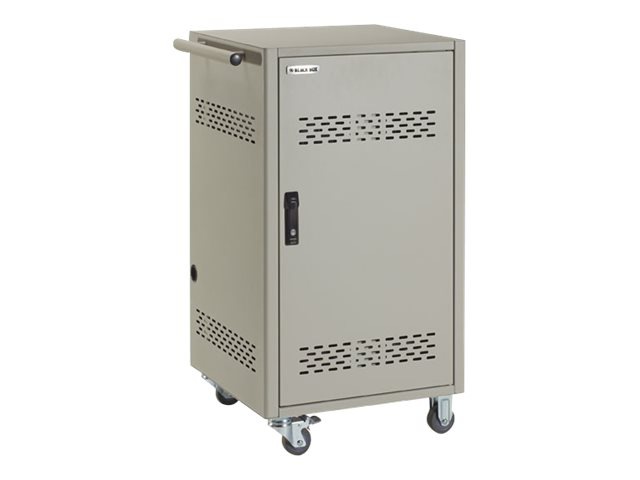 Black Box Steel Top, Fixed Shelves and Hinged Doors - cart - with 4-bank timer (CARTTIMER1)