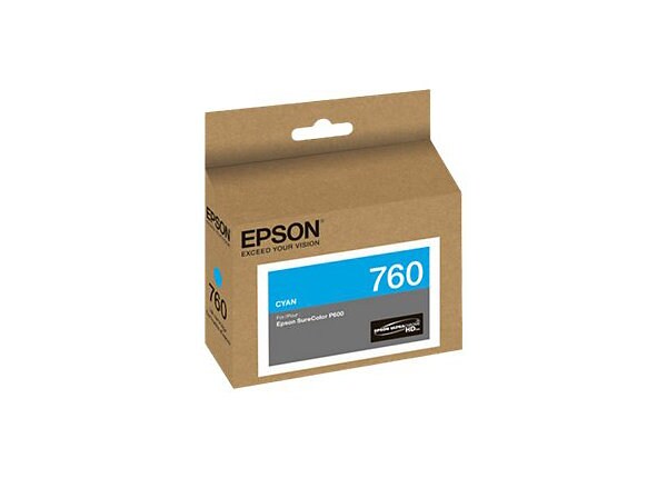 T760220 (760) UltraChrome HD Ink, Cyan T760220 (760) UltraChrome HD Ink, Cyan