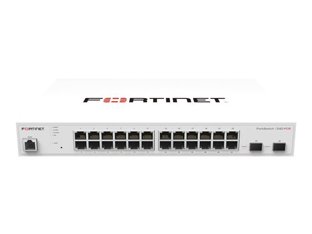 Fortinet FortiSwitch 124D - switch - 24 ports - managed - rack-mountable