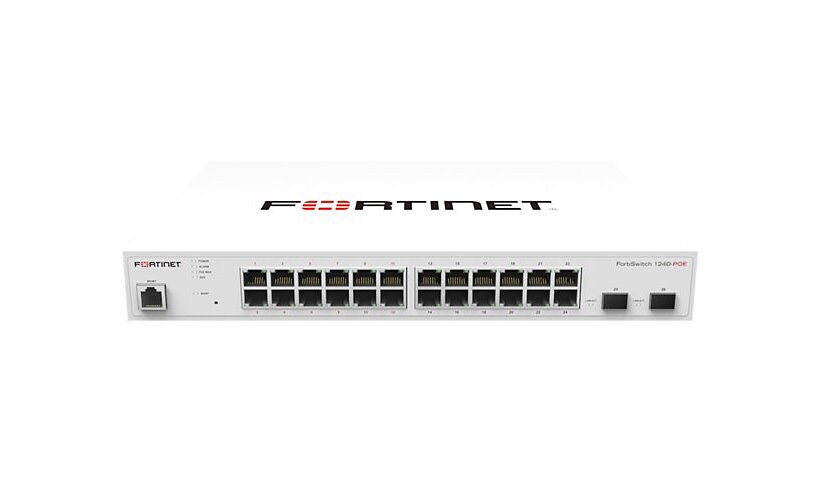 Fortinet FortiSwitch 124D - switch - 24 ports - managed - rack-mountable