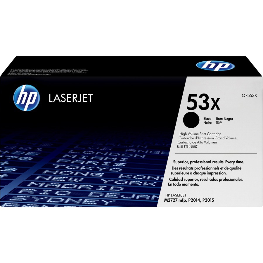 HP Q7553XC High Yield Black Contract Original LaserJet Toner Cartridge