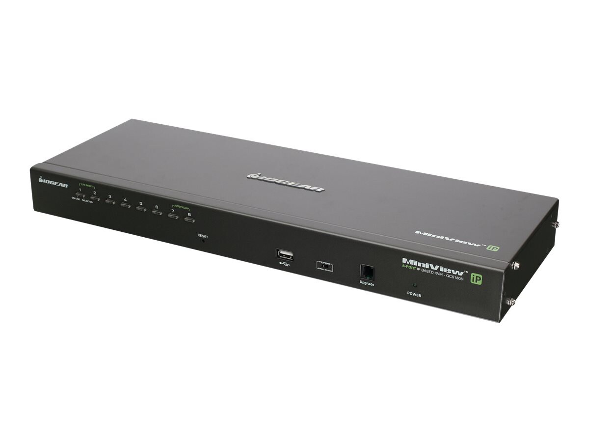 IOGEAR GCS1808i IP Based - KVM / USB switch - 8 ports - rack-mountable